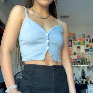 brandy melville light blue tank top💙
